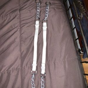 Miche white/cream handles with silver chains